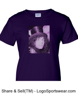 Marc Bolan with hat, purple Design Zoom