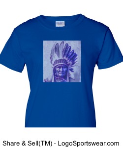 Chief Geronimo, Blue Design Zoom